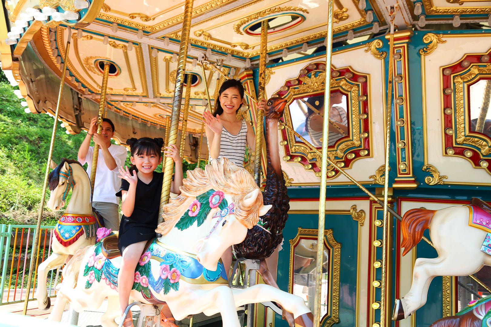 What’s an amusement park without a merry-go-round?!